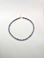 COLLIER JASPE BLEUE