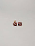 BOUCLES D'OREILLE RHODONITE