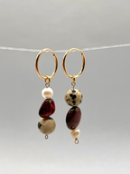 BOUCLES D'OREILLE GRENAT