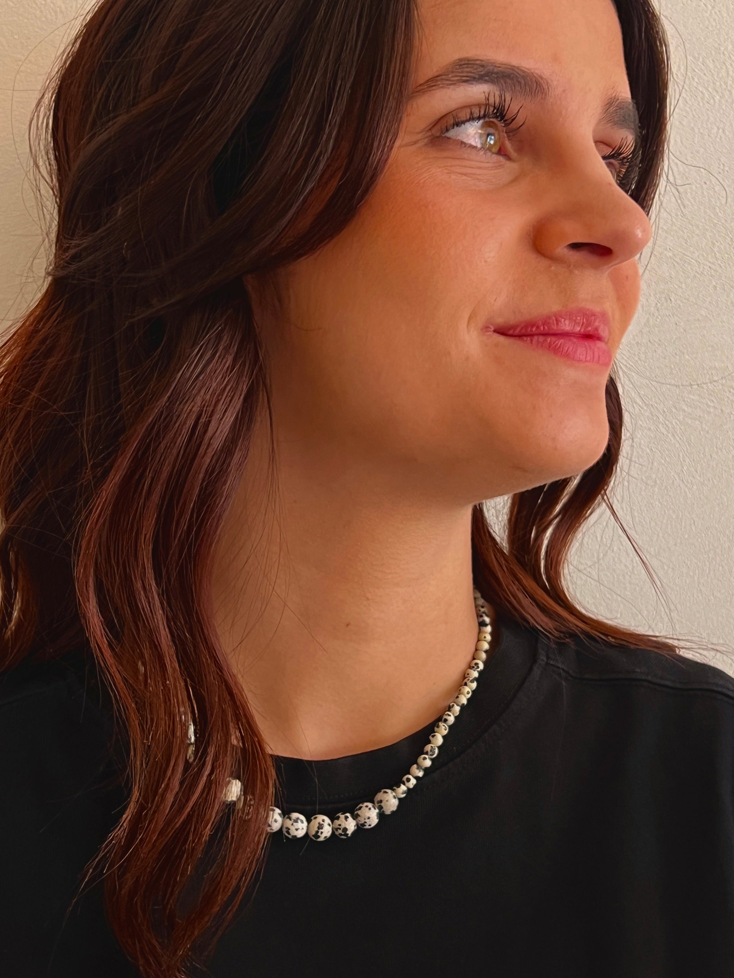 COLLIER JASPE DALMATIEN