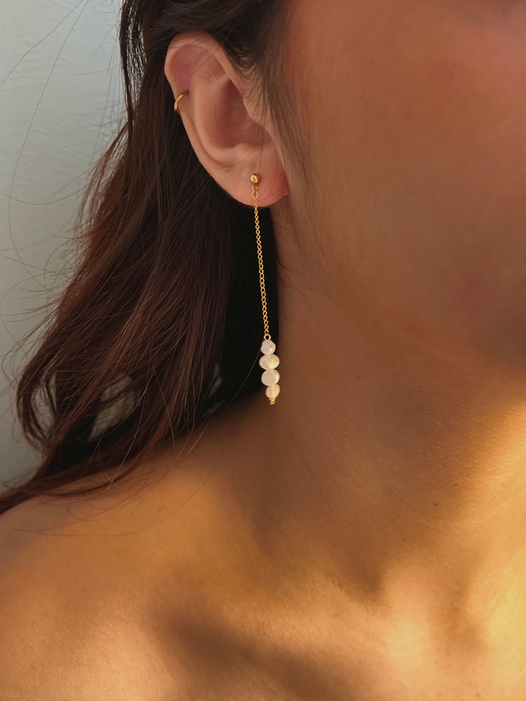 BOUCLES D'OREILLE NACRE