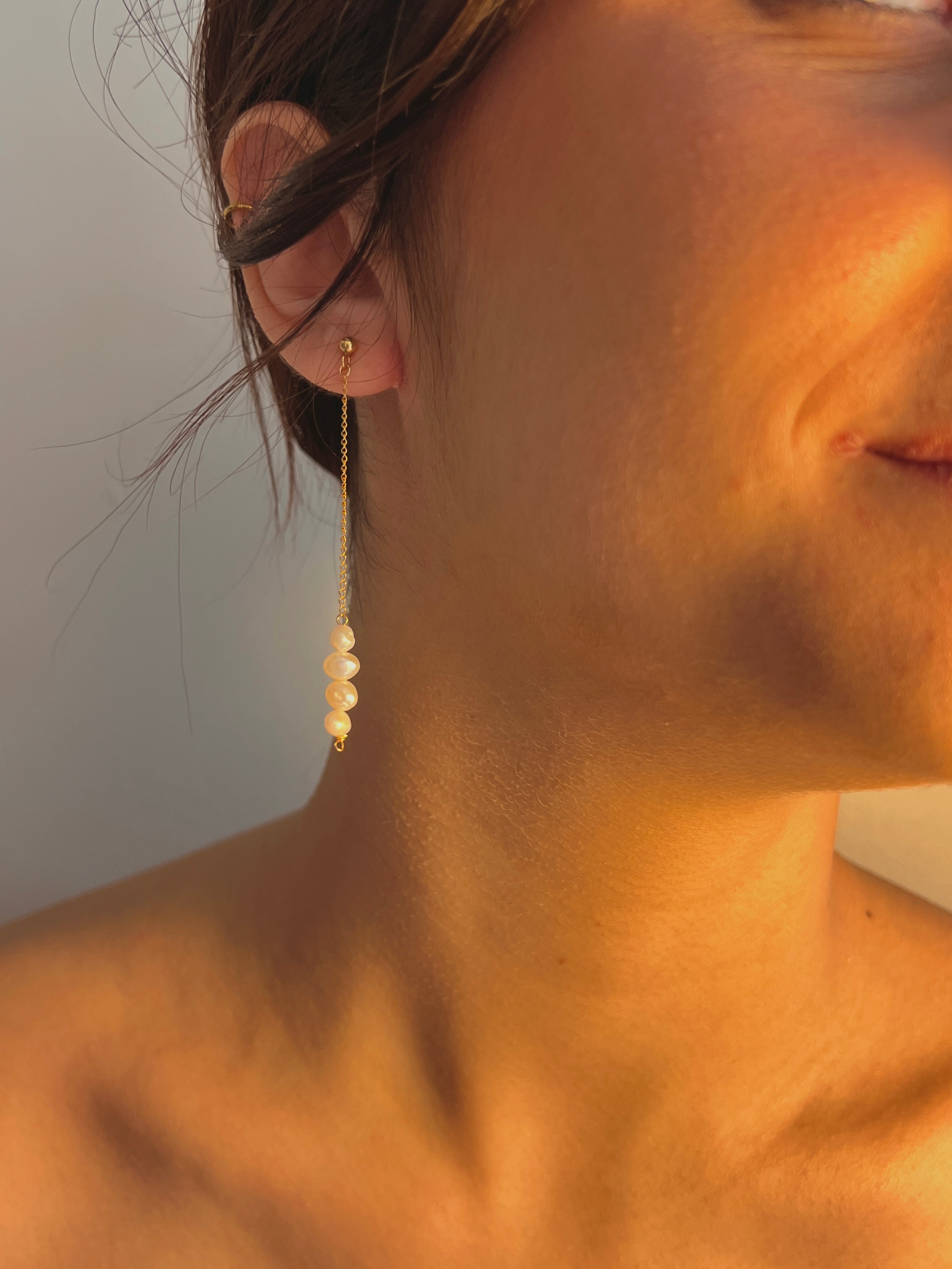 BOUCLES D'OREILLE NACRE