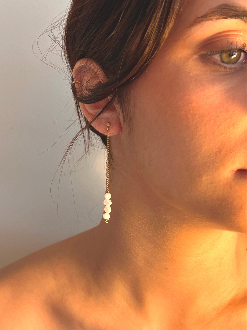BOUCLES D'OREILLE NACRE